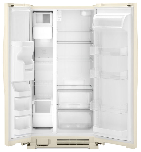 36-inch Wide Side-by-Side Refrigerator - 24 cu. ft. #biscuit