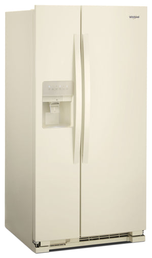 36-inch Wide Side-by-Side Refrigerator - 24 cu. ft. #biscuit
