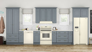 36-inch Wide Side-by-Side Refrigerator - 24 cu. ft. #biscuit