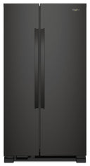 36-inch Wide Side-by-Side Refrigerator - 25 cu. ft. #black