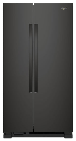 36-inch Wide Side-by-Side Refrigerator - 25 cu. ft. #black