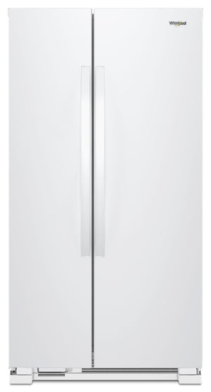 36-inch Wide Side-by-Side Refrigerator - 25 cu. ft. #white