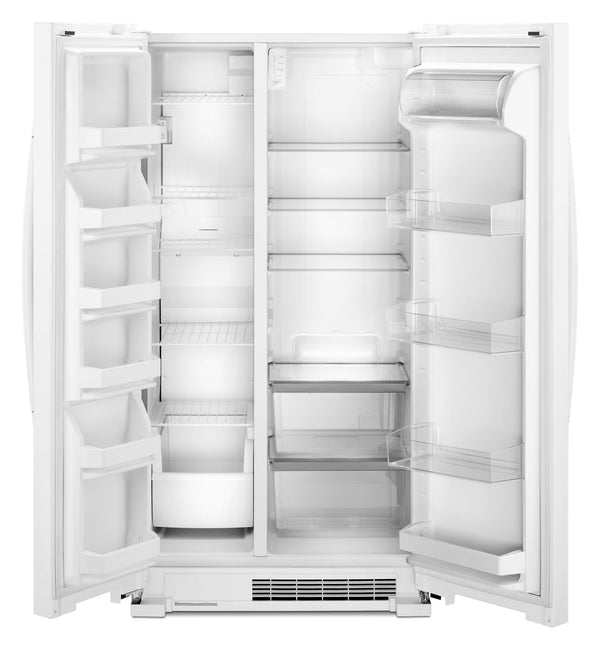 36-inch Wide Side-by-Side Refrigerator - 25 cu. ft. #white