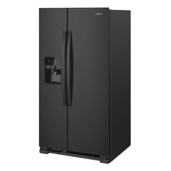 33-inch Wide Side-by-Side Refrigerator - 21 cu. ft. #black