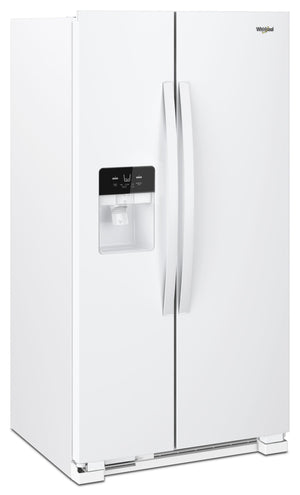 33-inch Wide Side-by-Side Refrigerator - 21 cu. ft. #white