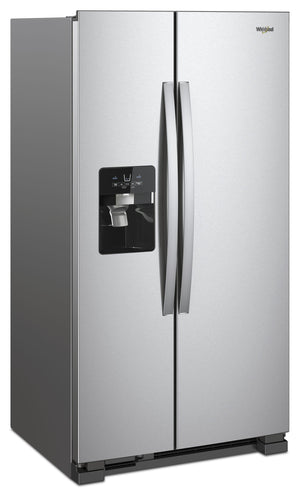 33-inch Wide Side-by-Side Refrigerator - 21 cu. ft. #stainless