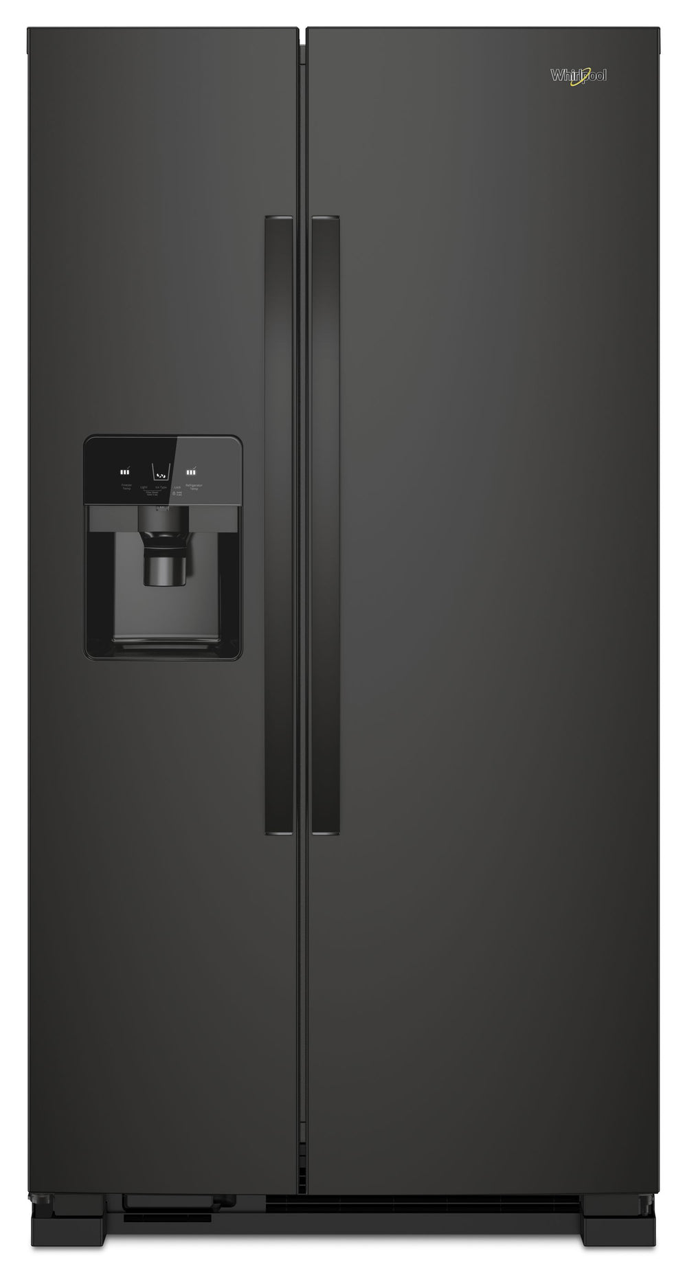 36-inch Wide Side-by-Side Refrigerator - 25 cu. ft. #black