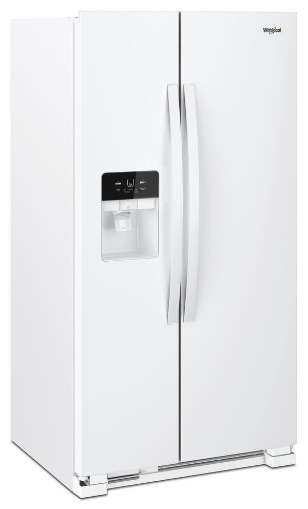 36-inch Wide Side-by-Side Refrigerator - 25 cu. ft. #white