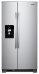 36-inch Wide Side-by-Side Refrigerator - 25 cu. ft. #stainless