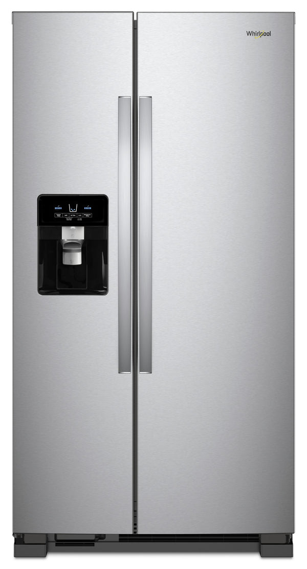36-inch Wide Side-by-Side Refrigerator - 25 cu. ft. #stainless