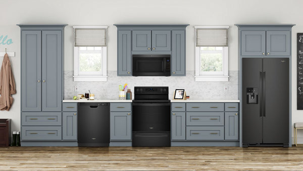 36-inch Wide Side-by-Side Refrigerator - 25 cu. ft. #black