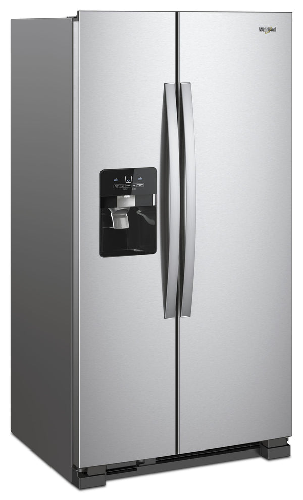 36-inch Wide Side-by-Side Refrigerator - 25 cu. ft. #stainless