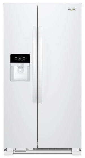 36-inch Wide Side-by-Side Refrigerator - 25 cu. ft. #white