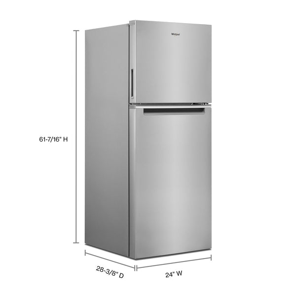 24-inch Wide Small Space Top-Freezer Refrigerator - 11.6 cu. ft. #stainless