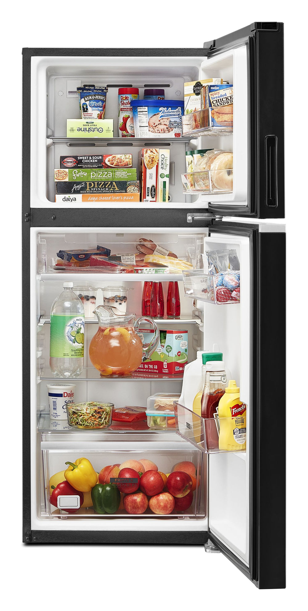 24-inch Wide Top-Freezer Refrigerator - 11.6 cu. ft. #black