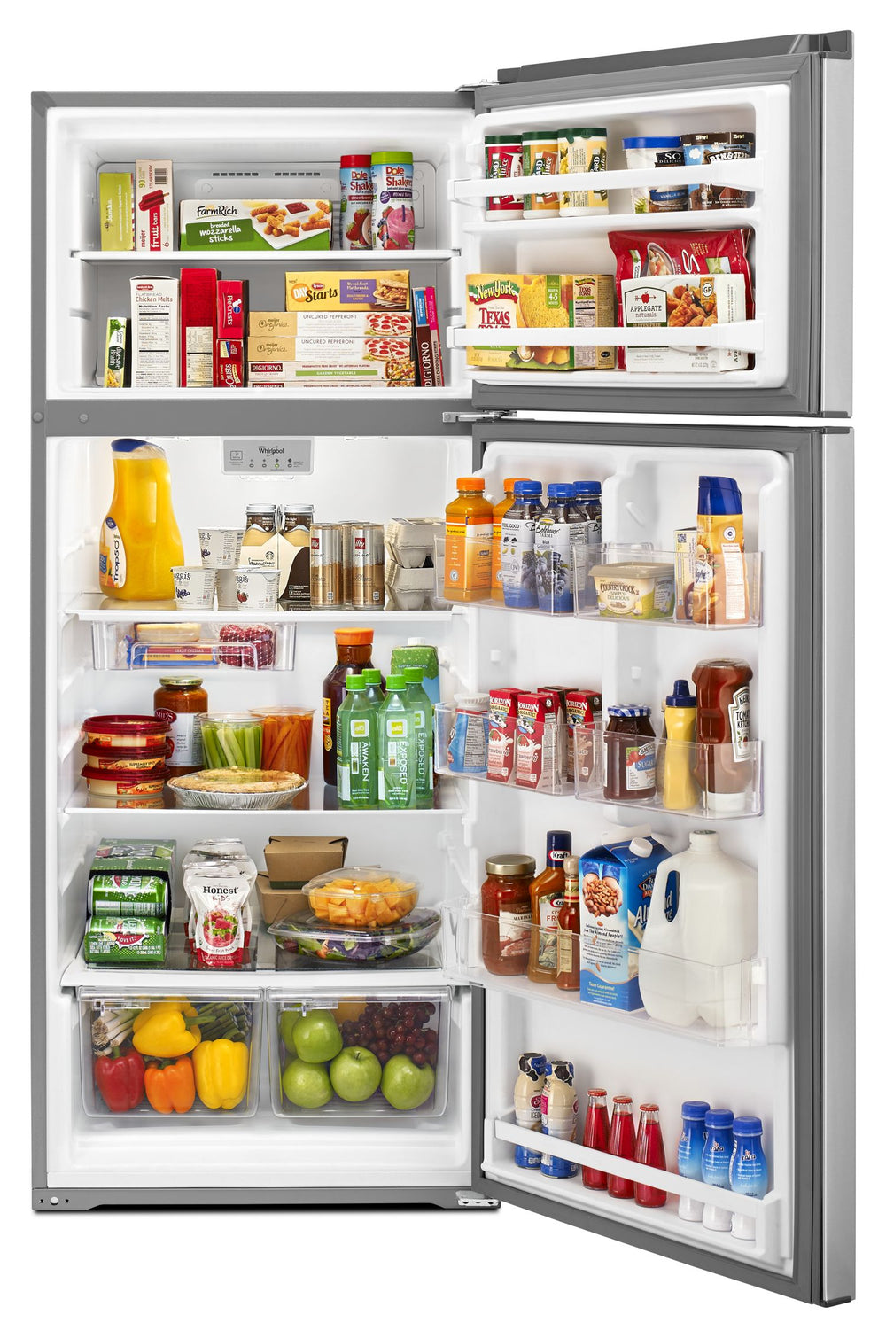 Whirlpool - 28-inch Wide Refrigerator Compatible With The EZ Connect Icemaker Kit – 18 Cu. Ft.