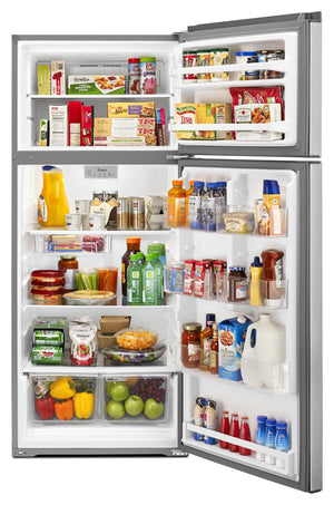 Whirlpool - 28-inch Wide Refrigerator Compatible With The EZ Connect Icemaker Kit – 18 Cu. Ft.