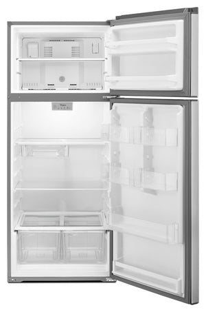 Whirlpool - 28-inch Wide Refrigerator Compatible With The EZ Connect Icemaker Kit – 18 Cu. Ft.