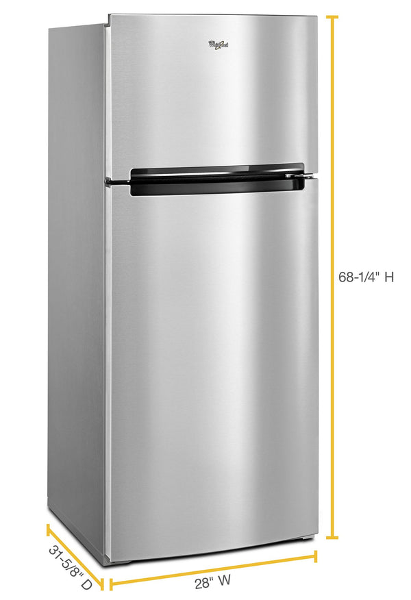 Whirlpool - 28-inch Wide Refrigerator Compatible With The EZ Connect Icemaker Kit – 18 Cu. Ft.