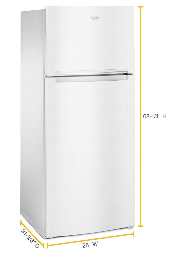 28-inch Wide Refrigerator Compatible With The EZ Connect Icemaker Kit – 18 Cu. Ft. #white