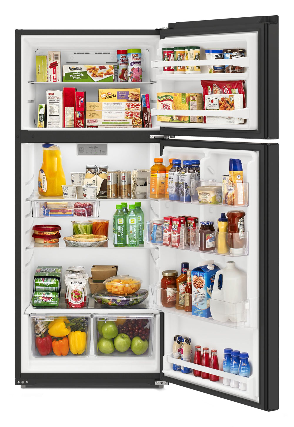 28-inch Wide Top-Freezer Refrigerator - 16.3 Cu. Ft. #black