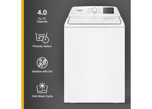 4.0 Cu. Ft. Whirlpool® Top Load Agitator Washer with Quick Wash