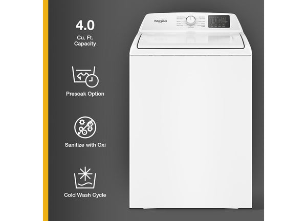 4.0 Cu. Ft. Whirlpool® Top Load Agitator Washer with Quick Wash
