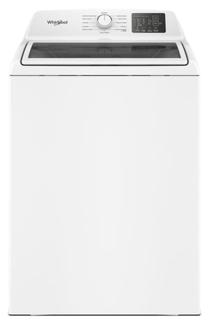 4.3 Cu. Ft. Whirlpool® Top Load Impeller Washer with Quick Wash Cycle and Soft Close Glass Lid