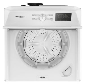 4.3 Cu. Ft. Whirlpool® Top Load Impeller Washer with Quick Wash Cycle and Soft Close Glass Lid