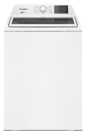 4.2–4.3 Cu. Ft. Whirlpool® Top Load Washer with 2-in-1 Removable Agitator and Soft Close Glass Lid