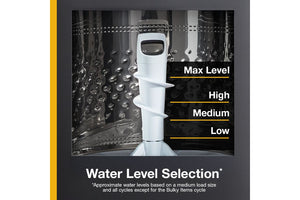 4.2–4.3 Cu. Ft. Whirlpool® Top Load Washer with 2-in-1 Removable Agitator and Soft Close Glass Lid