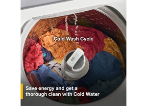 4.2–4.3 Cu. Ft. Whirlpool® Top Load Washer with 2-in-1 Removable Agitator and Soft Close Glass Lid