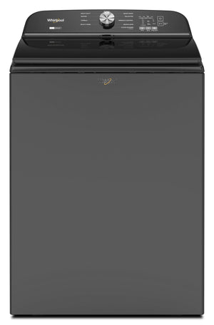 5.2–5.3 Cu. Ft. Whirlpool® Top Load Washer with Removable Agitator #volcanoblack