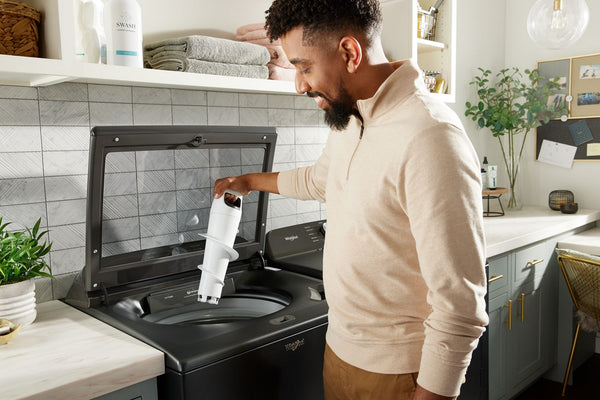 5.2–5.3 Cu. Ft. Whirlpool® Top Load Washer with Removable Agitator #volcanoblack