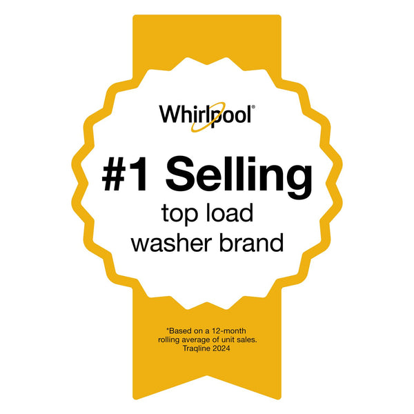5.2–5.3 Cu. Ft. Whirlpool® Top Load Washer with Removable Agitator #white