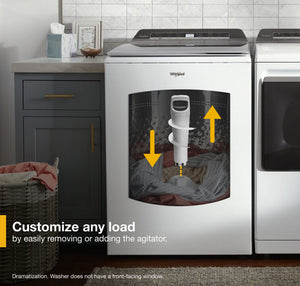 5.2 - 5.3 cu. ft. Top Load Washer with 2 in 1 Removable Agitator