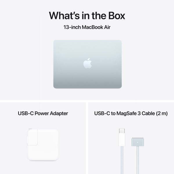 Apple - MacBook Air 13-inch Laptop - Apple M4 chip Built for Apple Intelligence - 16GB Memory - 512GB SSD - Sky Blue