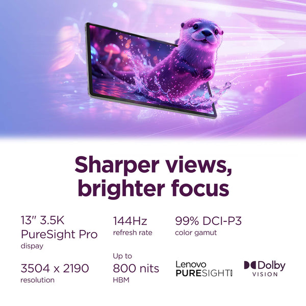 Lenovo - Idea Tab Pro Gen 2 - 13" 4K Tablet - Snapdragon 8s Processor - 8GB Memory - 128GB Storage with Tab Pen Plus - Luna Grey