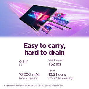 Lenovo - Idea Tab Pro Gen 2 - 13" 4K Tablet - Snapdragon 8s Processor - 8GB Memory - 128GB Storage with Tab Pen Plus - Luna Grey