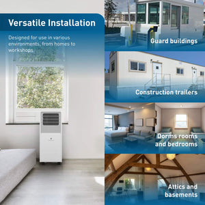 Friedrich - 8,500 BTU (5000 DOE) 350 Sq. Ft. Portable A/C Cool Only Wifi Enabled - White