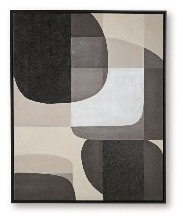 Kesleigh - Arte de pared - Blanco / Negro