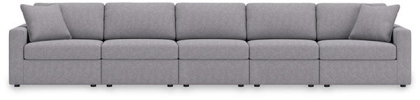 Modmax - 5 Piece Sectional #gray #5pc.sectionalwith3armlesschairs