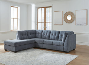 Marleton - Sectional #blue #2pc.leftarmfacingcornerchaisesectional