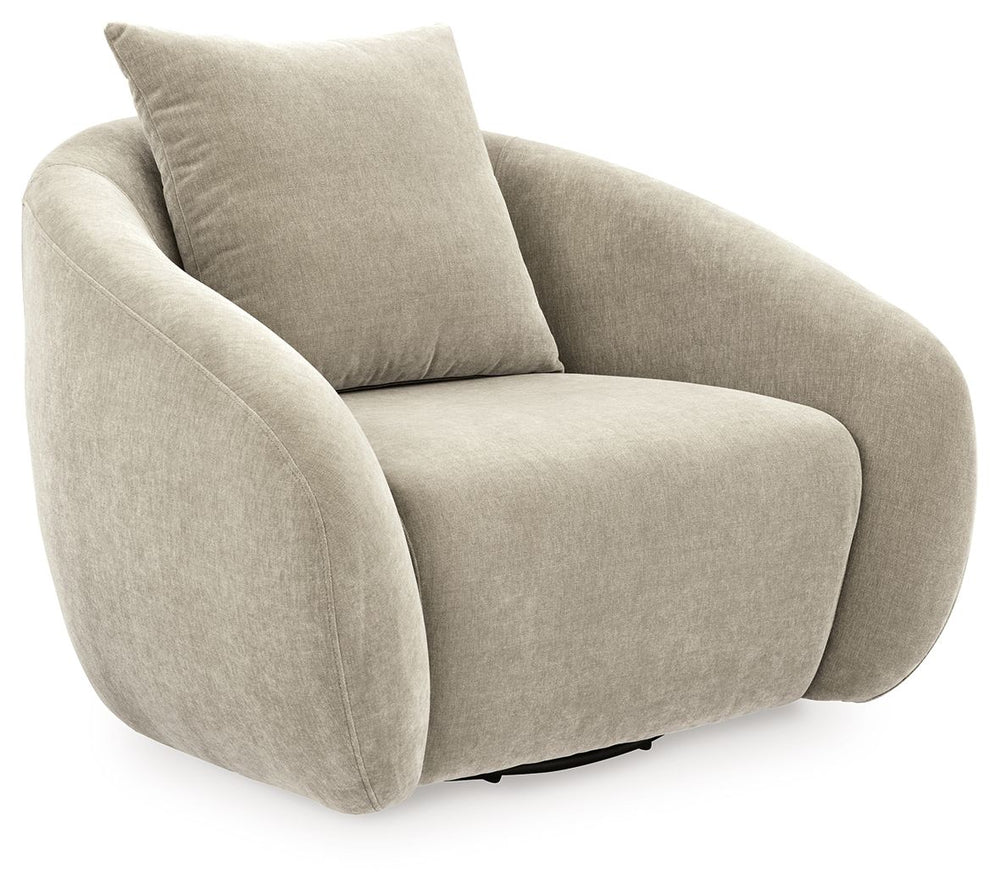 Yahya - Swivel Accent Chair #orange