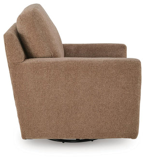 Dishford - Swivel Accent Chair #lightbrown