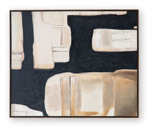 Feyville - Arte de pared - Negro / Marrón / Crema