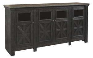 Tyler Creek - Mueble para TV extragrande - Negro / Gris
