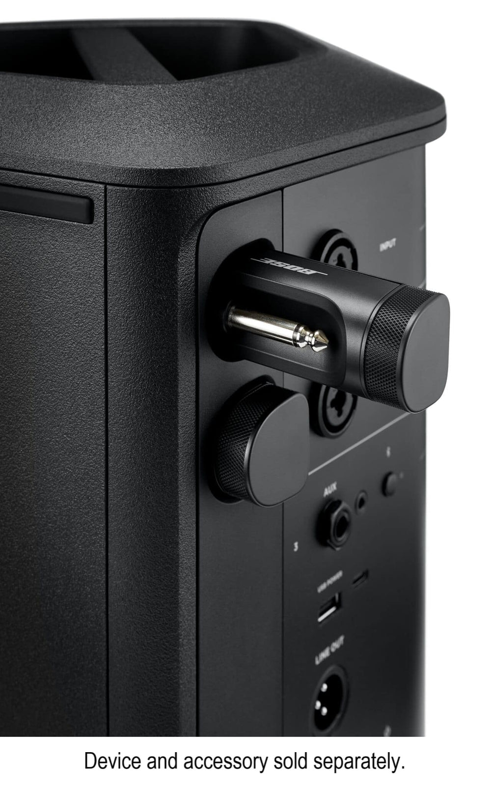 Bose - Wireless ¼” Instrument Transmitter for S1 Pro+ PA System - Black