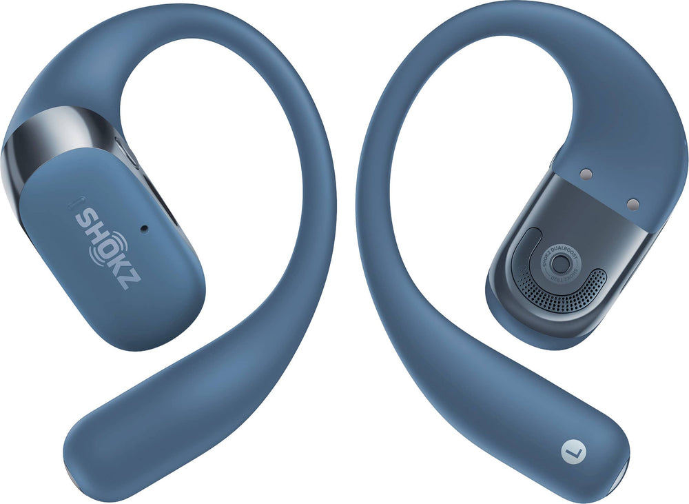 Shokz - OpenFit 2+ Open-Ear True Wireless Bluetooth Earbuds - Stone Blue