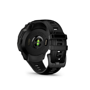 Garmin - Instinct Crossover AMOLED Tactical Edition GPS Smartwatch 47 mm Fiber-reinforced Polymer - Black with black silicone band - (2025)
